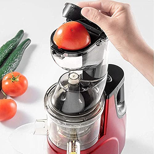 WXLBHD Masticating Juicer Cold Press Juicers Machine Easy to Clean Slow Juicer Extractor for Vegetable Fruit Juice Smoothies, Large 86MM Over Wide Chute, 7-section Spiral, Higher Juice Yield