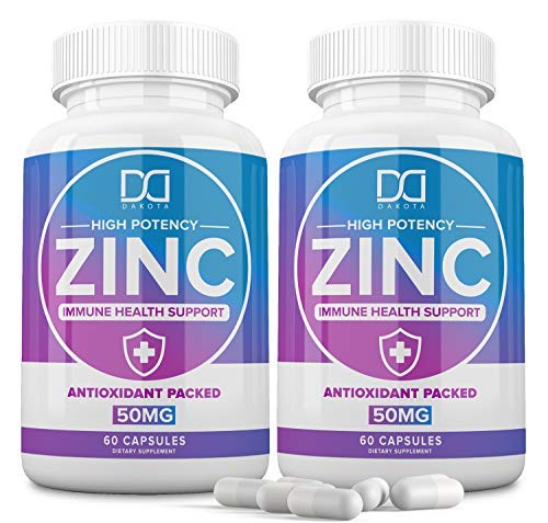 Zinc Supplements 50mg Picolinate for Kids Adults Chelated Zink Vitaminas Organic Vitamin Capsules Lozenge Chewable Tablets for Men Women for Immune Support