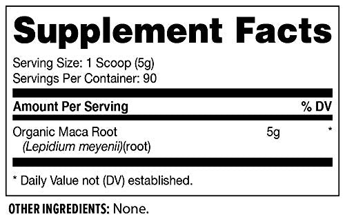 VitaDirect Organic Maca Root Powder - 90 Servings, 5g per Serving