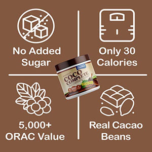 Coco Complete by New Vitality – Immune System and Metabolism Boosting Superfood Powder Supplement, Energy Support, Sugar Free, Real Cocoa Powder & Green Tea Extract, Chocolate Flavor, 30 Servings