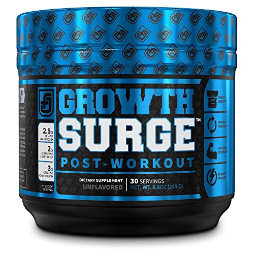 Growth Surge Creatine Post Workout - Muscle Builder with Creatine Monohydrate, Betaine, L-Carnitine L-Tartrate - Muscle Building & Recovery Supplement - 30 Serv, Unflavored