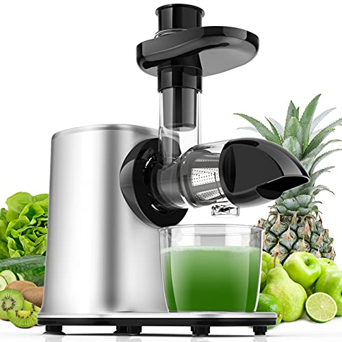 Vpcok Direct Extractor de Jugos, Celery Juicer Machines Vegetable and Fruit,Cold Press Juicer for Celery/Vegetable/Wheat, Masticating juicers, Slow Juicer Machine, Juice Extractor with Cleaning Brush