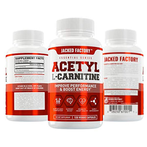 Acetyl L Carnitine 750mg Supplement - Extra Strength L-Carnitine (ALCAR) for Energy, Body Recomposition, Memory & More - Zero Fillers - 120 Non GMO Veggie Pills