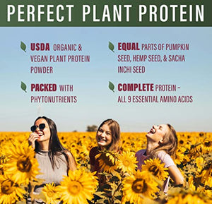Perfect Supplements Plant Protein - Pumpkin Seed, Hemp Seed, Sacha Inchi - 660g