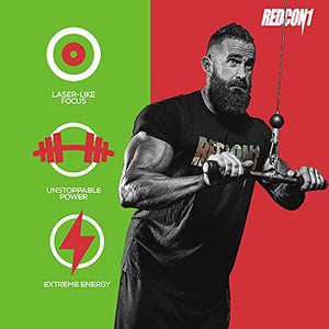 Redcon1 Total War Preworkout - 30 Servings, Boost Energy, Increase Endurance and Focus, Beta-Alanine, Caffeine (Green Apple)