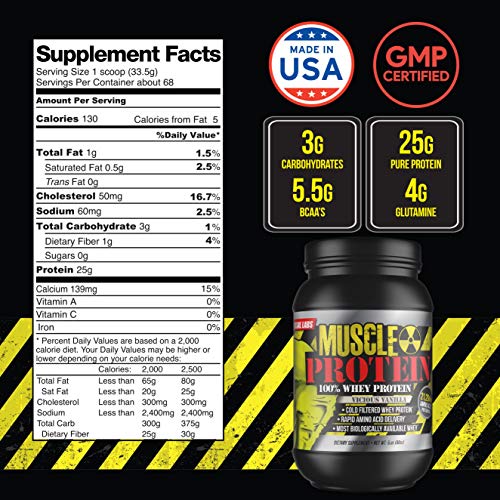 Colossal Labs 100% Whey Protein Powder Isolate | Fast-Absorbing Workout Supplements for Men and Women | 25g of Pure Protein | 5.5g of BCAAs Per Serving | Chocolate, 12 Pound (Pack of 1), 162 Servings