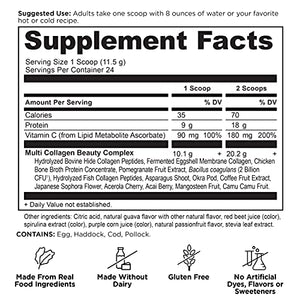 Ancient Nutrition Multi Collagen Protein Powder Beauty Within, Guava Passion Fruit, Formulated by Dr. Josh Axe Flavor, Hydrolyzed Collagen Supplement Supports Hair, Skin & Joints, 24 Servings, 9.74 OZ