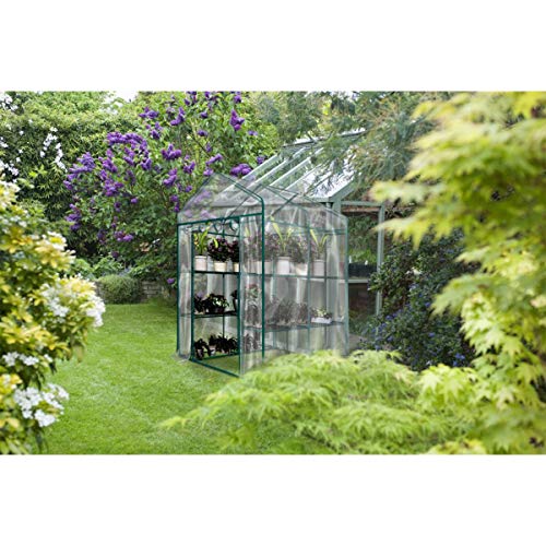 Walk-in Greenhouse- Indoor Outdoor with 8 Sturdy Shelves-Grow Plants, Seedlings, Herbs, or Flowers in Any Season-Gardening Rack by Home-Complete