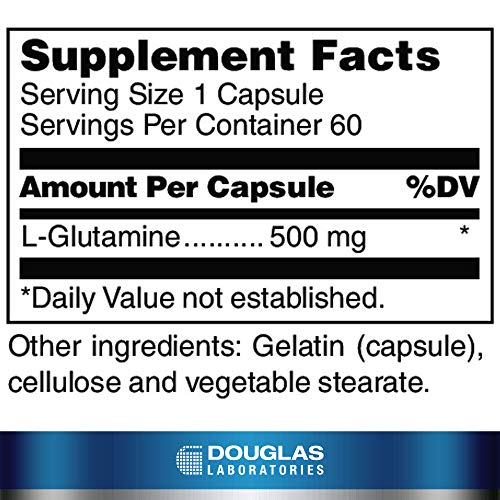 Douglas Laboratories L-Glutamine | Supports Structure and Function of The Gastrointestinal (GI) Tract and Immune System | 60 Capsules