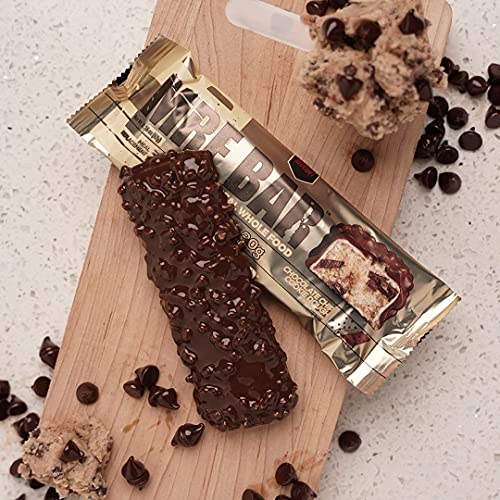 Redcon1 MRE Bar - Meal Replacement Protein Bar (1 Box / 12 Bars), Real Whole Food Sourced Protein, Real Food Taste, 20g Protein (Chocolate Chip Cookie Dough)