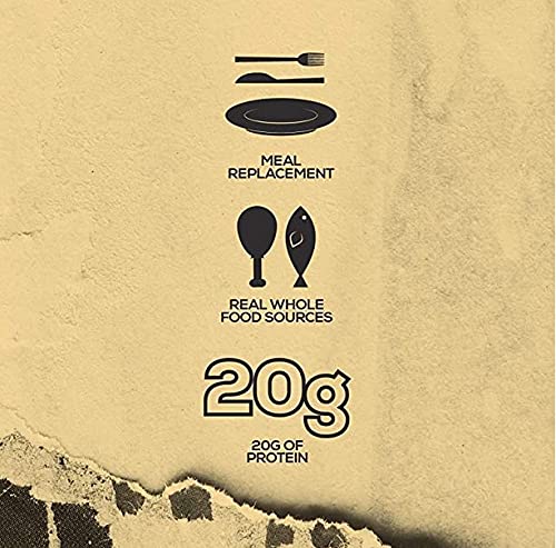 Redcon1 MRE Bar - Meal Replacement Protein Bar (1 Box / 12 Bars), Real Whole Food Sourced Protein, Real Food Taste, 20g Protein (Chocolate Chip Cookie Dough)