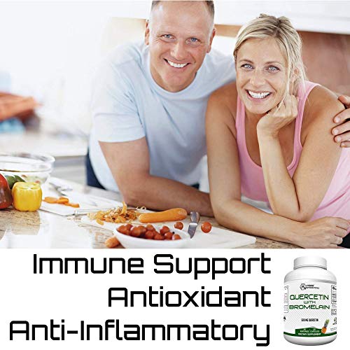 Quercetin with Bromelain, Immune Support, Antioxidant and Anti-Inflammatory (60 Servings)