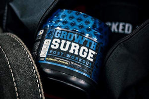 Growth Surge Post Workout Muscle Builder with Creatine, Betaine, L-Carnitine L-Tartrate - Daily Muscle Building & Recovery Supplement - 30 Servings, Blueberry Lemonade Flavor