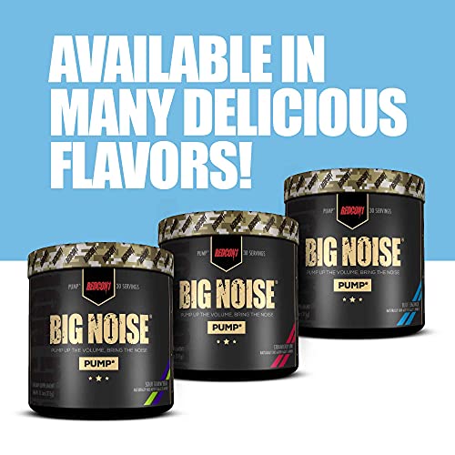 Redcon1 Big Noise Pump Formula (30 Servings) - Non-Stim, Increased Energy and Focus, Vasodilator, Intense Pumps (Rainbow Candy)