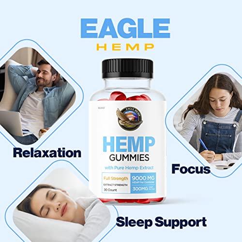 (4 Pack) Eagle Hemp Gummies, Original Formula, 4 Month Supply