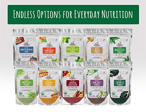 Super Organics Spirulina Powder | Naturally-Occurring Minerals – Organic, Vegan & Non-GMO, 8 Oz