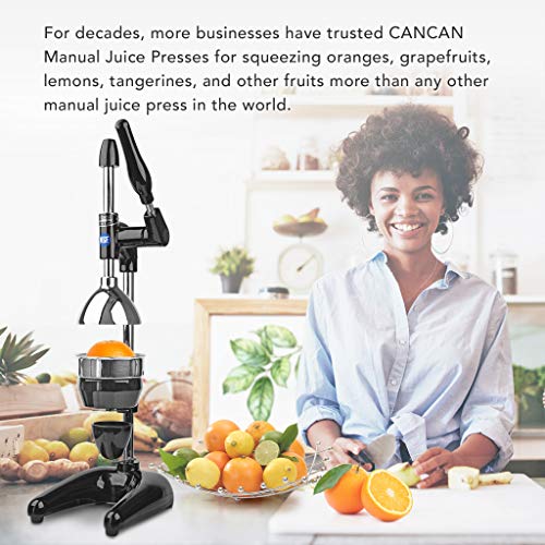 Tribest Pro MJP-100 Professional Manual Juice Cold Press Juicer for Citrus, One-Size, Black