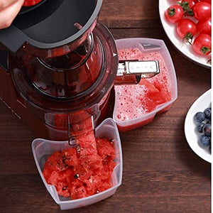 BXZYYL Juicer Machine, Juicer for Vegetable and Fruit, Slow Masticating Juice Extractor Machine with Quiet Motor, Juice Maker Easy to Assemble & Clean