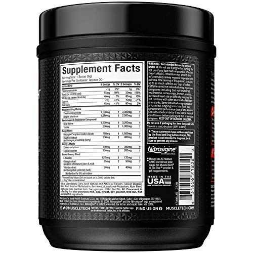 Pre Workout Powder | MuscleTech Vapor X5 | Pre Workout Powder for Men & Women | PreWorkout Energy Powder Drink Mix | Sports Nutrition Pre-Workout | Miami Spring Break (30 Servings)-Package Varies