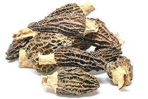 Slofoodgroup Dried Morel Mushrooms (Morchella Conica) Gourmet Morel Mushrooms ( 2 oz Dried Morels)