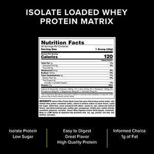 Animal Whey Isolate Whey Protein Powder – Isolate Loaded for Post Workout and Recovery – Low Sugar with Highly Digestible Whey Isolate Protein and Pounds AM64, Cookies & Cream, 32 Ounce