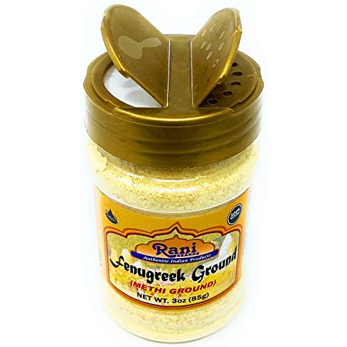 Rani Fenugreek (Methi) Seeds Ground Powder 3oz (85g) Trigonella foenum graecum | Gluten Friendly | Non-GMO (used in cooking & Ayurvedic spice) 