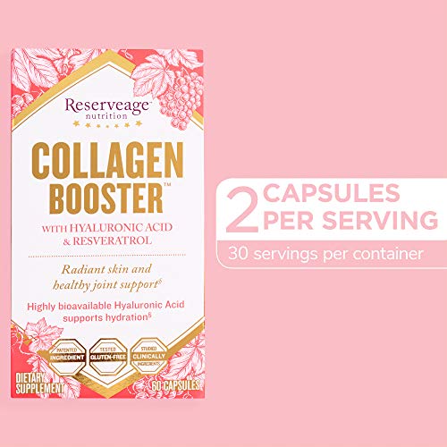 Reserveage, Collagen Booster, Skin and Joint Supplement, Supports Healthy Collagen Production, 60 Capsules (30 Servings)