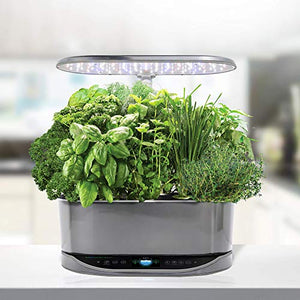 AeroGarden Bounty Elite - Indoor Garden with LED Grow Light, WiFi and Alexa Compatible, Stainless Steel