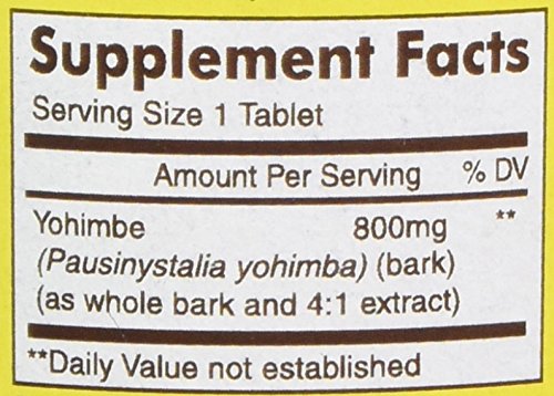 Super Strength Yohimbe 800 mg