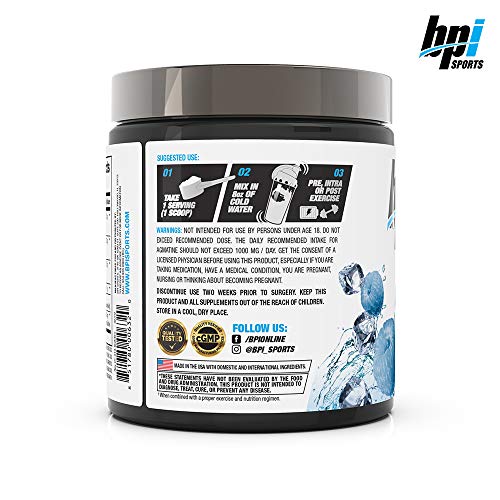 BPI Sports Best BCAA - BCAA Powder - Branched Chain Amino Acids - Muscle Recovery - Muscle Protein Synthesis - Improved Performance – Hydration – Blue Raspberry - 30 Servings - 10.58 oz.