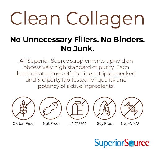 Superior Source Keto Collagen Protein Powder Chocolate (14 oz), Grass Fed Collagen Peptides with MCT Oil, 23 (17 g) Servings, Pre/Post Workout, Gluten Free, Paleo Friendly, Non-GMO