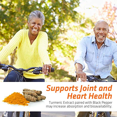 Turmeric Curcumin with Bioperine 95% Curcuminoids 2600mg with Black Pepper for Best Absorption, Made in USA, Best Vegan Joint Support, Turmeric Supplement Pills by Natures Nutrition - 120 Capsules