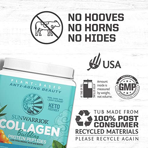 Sunwarrior Vegan Collagen Building Protein Peptides with Hyaluronic Acid & Biotin (Chocolate)(Vegan)