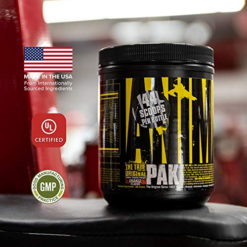 Animal Pak - The Complete All-in-one Training Pack - Multivitamin for Men, Amino Acids, Performance Complex, Zinc and More - For Elite Athletes and Bodybuilders - Orange - 44 Scoops