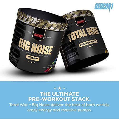 Redcon1 Big Noise Pump Formula (30 Servings) - Non-Stim, Increased Energy and Focus, Vasodilator, Intense Pumps (Rainbow Candy)