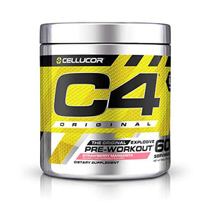 C4 Original Pre Workout Powder Strawberry Margarita | Vitamin C for Immune Support | Sugar Free Preworkout Energy for Men & Women | 150mg Caffeine + Beta Alanine + Creatine | 60 Servings