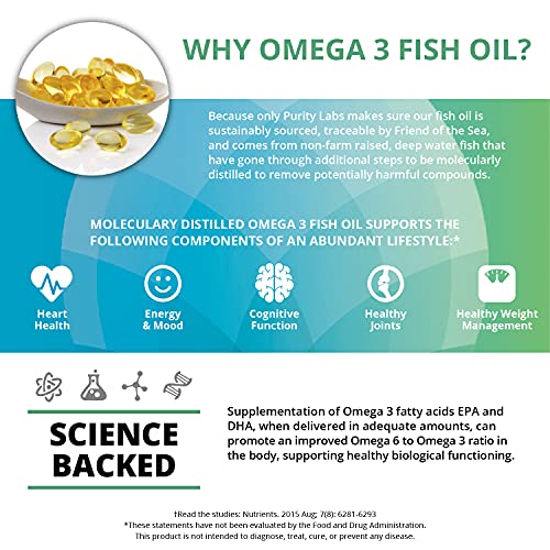 Triple Strength Omega 3 Fish Oil Supplement 3,000MG. Highest Quality and Potency Available - 180 Softgels - Rich in EPA 915mg + DHA 630mg - Burpless Non-GMO NSF-Certified, Heart & Brain Support