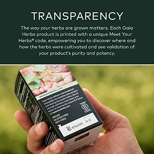 Gaia Herbs, Turkey Tail Mushroom, Organic & Sustainably Sourced, Immune & Liver Support, No Grain & Rice Fillers, Vegan Herbal Supplement, 40-Count