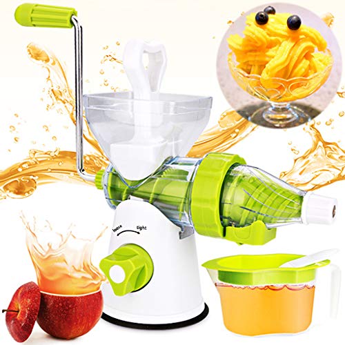 Manual Masticating Juicer - Household Hand Juicer Multifunction Fresh Fruit Extractor Kitchen Tool Mashed Press Fruit Vegetable Wheatgrass Juicer Manual Juicer
