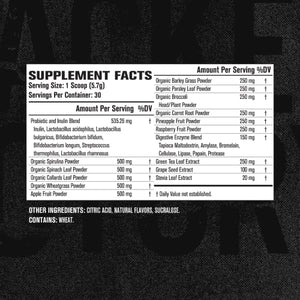 Green Surge Green Superfood Powder Supplement - Keto Friendly Greens Drink w/Spirulina, Wheat & Barley Grass, Organic Greens - Green Tea Extract, Probiotics & Digestive Enzymes - Sour Apple - 30sv