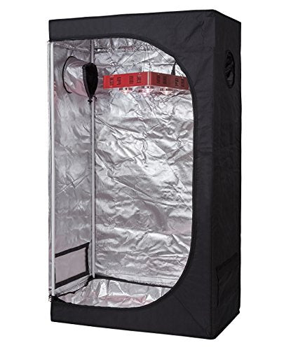 TopoLite 36"x20"x63" Indoor Grow Tent Hydroponic Growing Dark Room w/Plastic Corner (36"x20"x63")