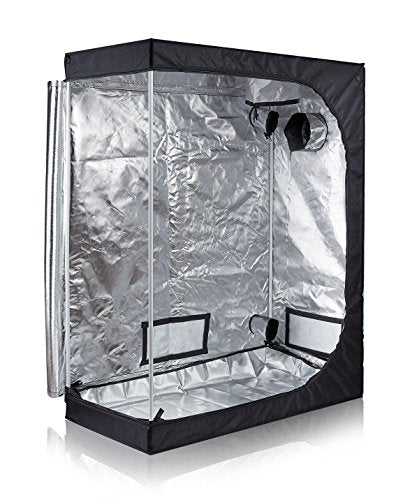 TopoLite 48"x24"x60" Indoor Grow Tent Room 600D Mylar Hydroponic Growing Plant w/Plastic Corner (48"x24"x60")