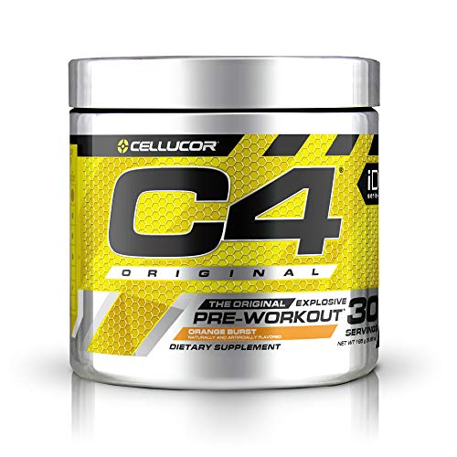 C4 Original Pre Workout Powder Orange Burst | Vitamin C for Immune Support | Sugar Free Preworkout Energy for Men & Women | 150mg Caffeine + Beta Alanine + Creatine | 30 Servings