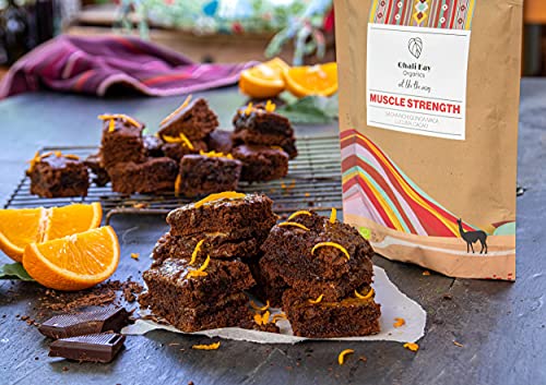 Qhali Kay Organics Muscle Strength 8 oz - Organic Quinoa, Maca, Cacao, Lucuma, and Sacha Inchi - USDA Organic Superfood Powder - Natural Vegan Meal Supplement - No Added Sugar