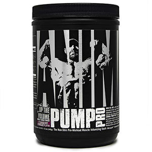 Animal Pump Pro Powder – Non Stimulant Preworkout – Pump & Cell volumization with Added Sea Salt for Electrolytes – 20 Servings - Strawberry Lemonade