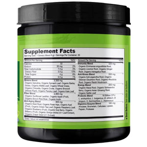 NATURELO Raw Greens Superfood Powder - Unsweetened - Boost Energy, Detox, Enhance Health - Organic Spirulina - Wheat Grass - Whole Food Nutrition from Fruits and Vegetables - 30 Servings