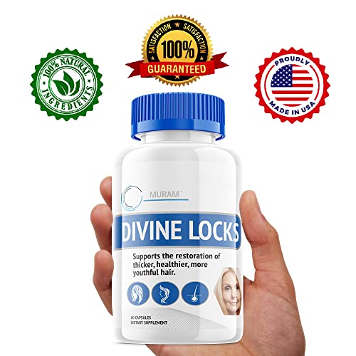 (2 Pack) Divine Locks Hair Supplement, Hair Vitamin, 2 Month Supply