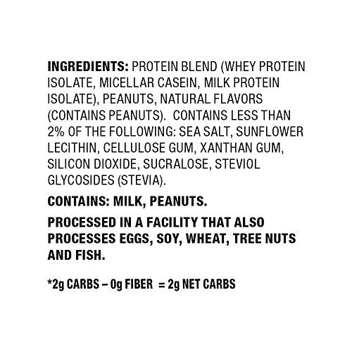 Quest Nutrition Peanut Butter Protein Powder, High Protein, Low Carb, Gluten Free, Soy Free, 48 Ounce (Pack of 1)