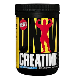 Universal Nutrition 100% Pure Flavored Creatine Monohydrate Powder, Blue Raspberry, 500 Gram (FID50914)