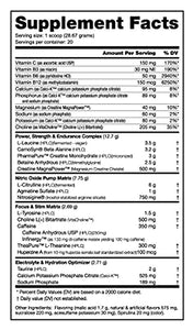 NutraBio PRE Workout Powder - Sustained Energy, Mental Focus, Endurance - Clinically Dosed Formula - Beta Alanine, Creatine, Caffeine, Electrolytes - 20 Servings - Blue Raspberry